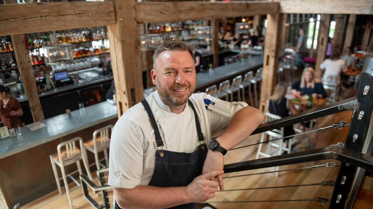 Chris Gadulka is the executive chef at Sylvan Table, a farm-to-table restaurant in Sylvan Lake, Michigan. He says home chefs can cook morels with walleye, perch, asparagus and fiddlehead ferns. (David Guralnick/The Detroit News/TNS)