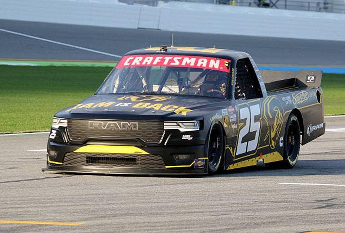  #25 Kaulig Racing RAM during practice for the NASCAR CRAFTSMAN Truck Series. (Photo by Malcolm Hope/Icon Sportswire via Getty Images) Photo by Malcolm Hope/Icon Sportswire via Getty Images