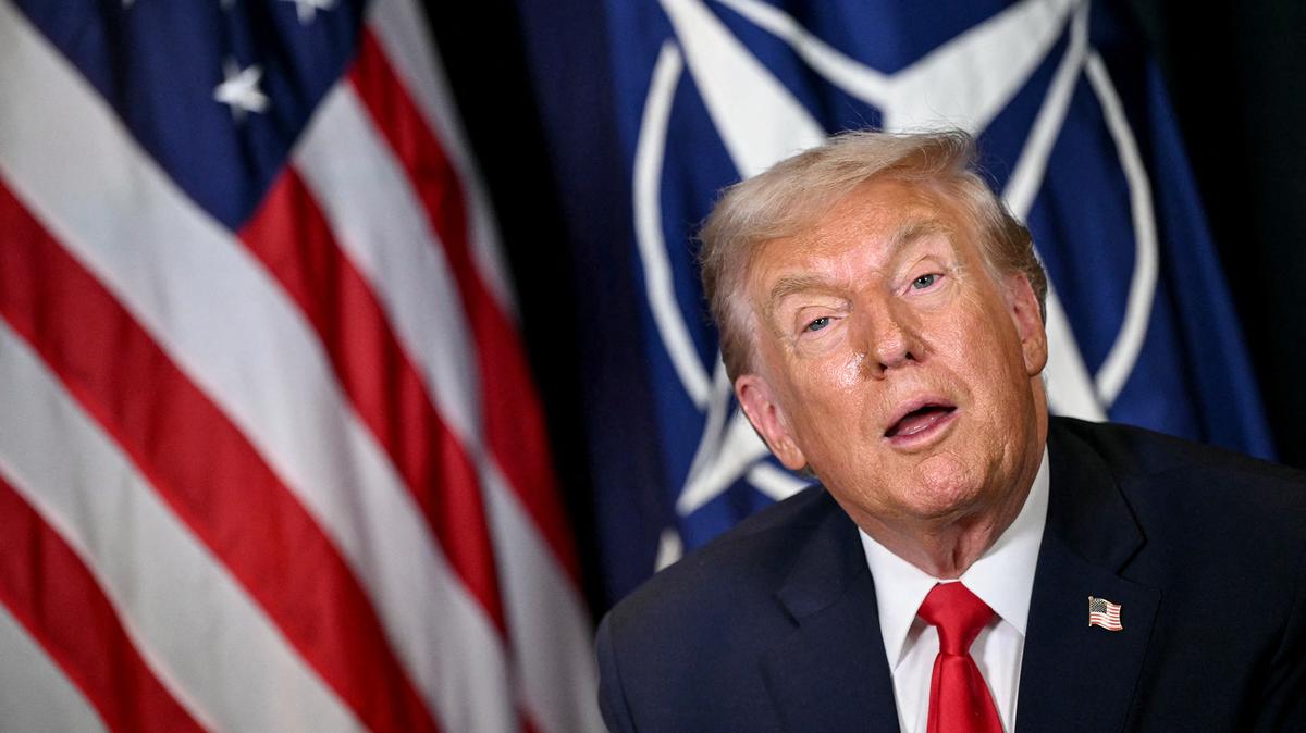 President Donald Trump speaks during a bilateral meeting with NATO Secretary General Mark Rutte on the sidelines of the World Economic Forum (WEF) annual meeting in Davos, Switzerland, on Jan. 21, 2026.