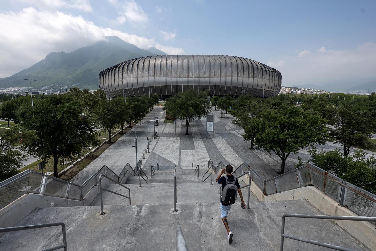  Fotografía del estadio BBVA este jueves, en Monterrey (México). EFE/ Miguel Sierra
