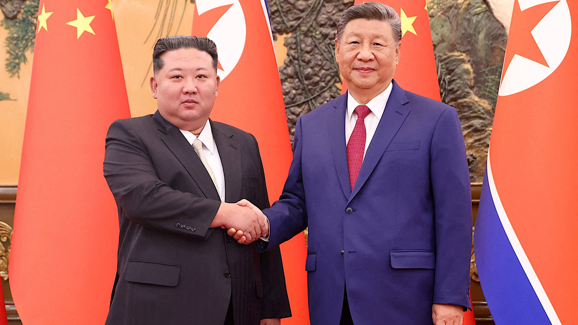 With China's Xi in North Korea, Kim to project confidence, defiance 