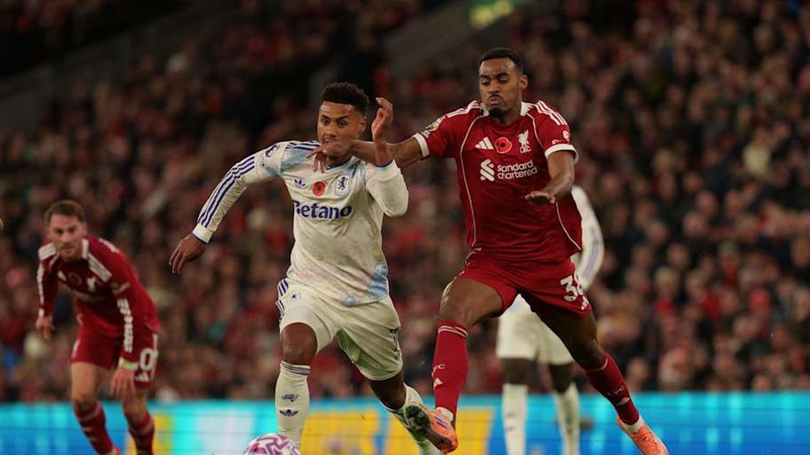  Aston Villa face Liverpool next month. | Steven Halliwell/MI News/NurPhoto/Getty Images 