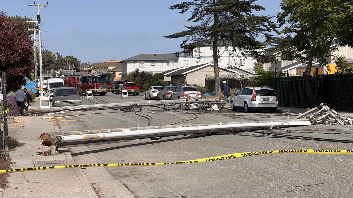 Downed power lines cause outage in Seaside 