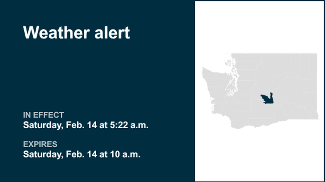 Weather alert issued for Kittitas Valley until Saturday morning 