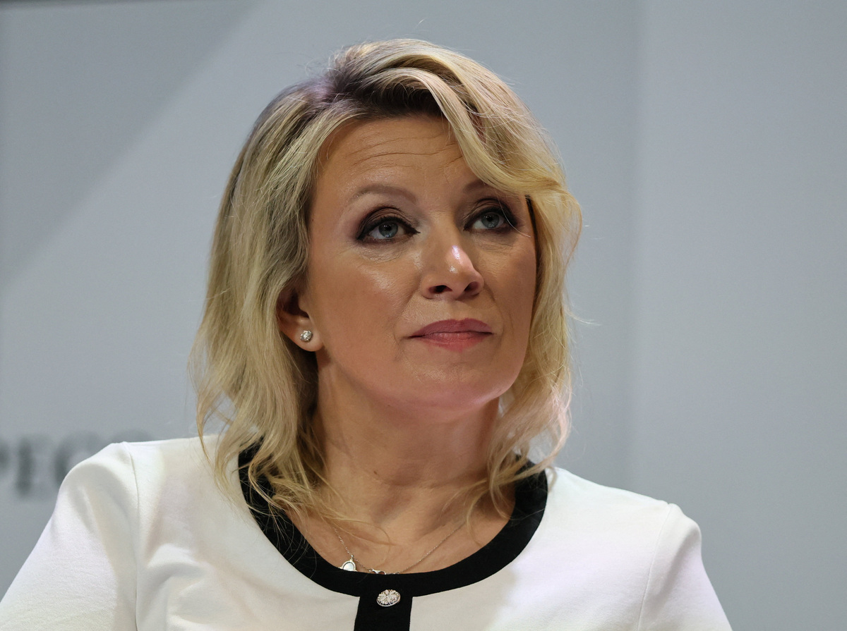 Russia's Foreign Ministry Spokeswoman Maria Zakharova attends a session at the St. Petersburg International Economic Forum (SPIEF) in Saint Petersburg, Russia June 3, 2026. REUTERS/Anastasia Barashkova