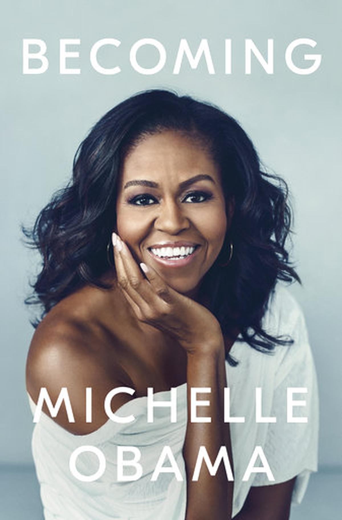 This cover image released by Crown Publishing Group shows “Becoming,” by Michelle Obama, which comes out Nov. 13. (Crown Publishing Group via AP)