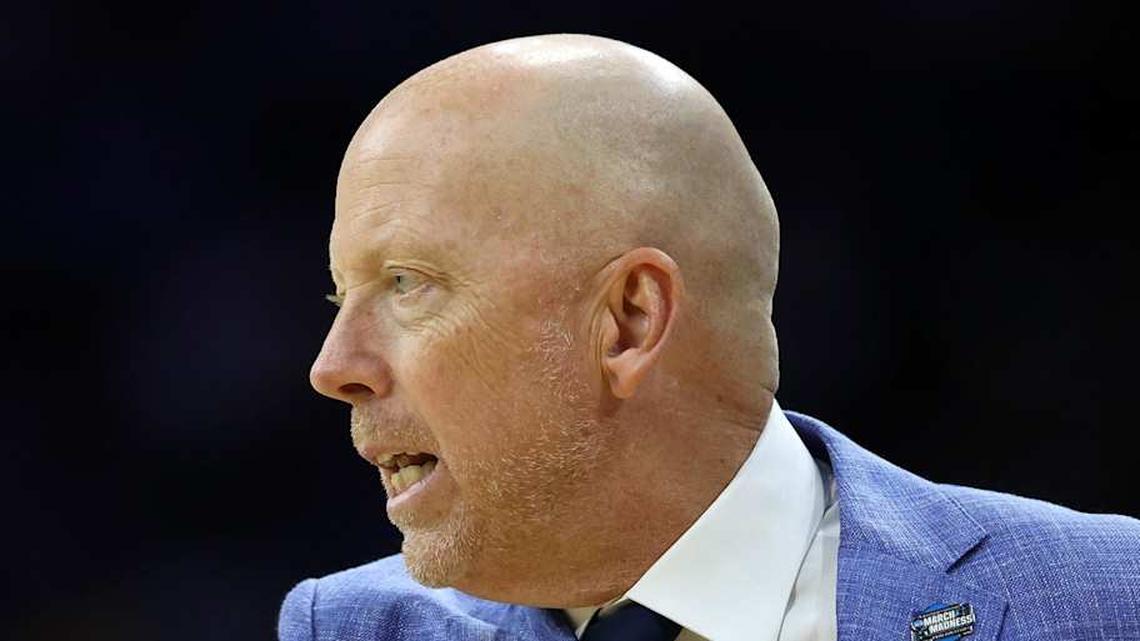  Mar 20, 2026; Philadelphia, PA, USA; UCLA Bruins head coach Mick Cronin reacts in the first half during a first round game of the men's 2026 NCAA Tournament at Xfinity Mobile Arena. Mandatory Credit: Bill Streicher-Imagn Images | Bill Streicher-Imagn Images 