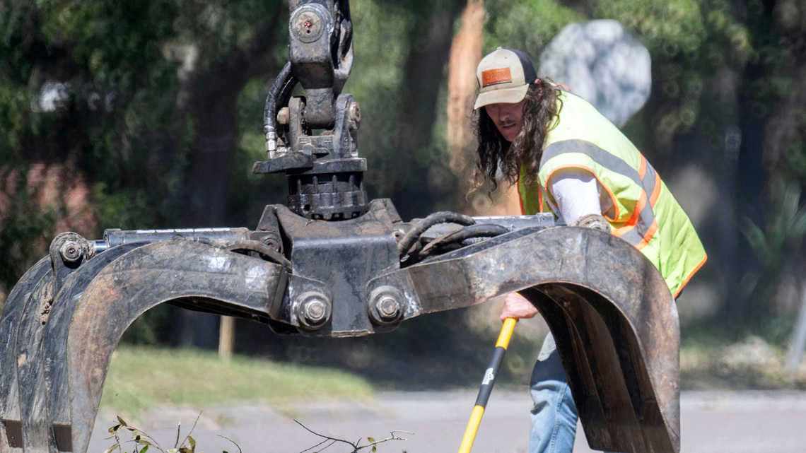 Escambia sent its largest debris removal firm home a day after Isaias 