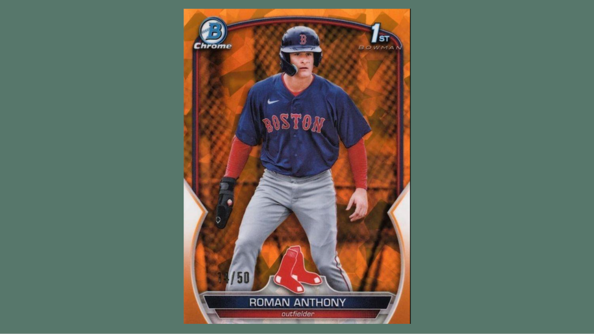 Roman Anthony Bowman Chrome autographs continue attracting long-term baseball prospect investors seeking premium scarcity upside. Source: Topps