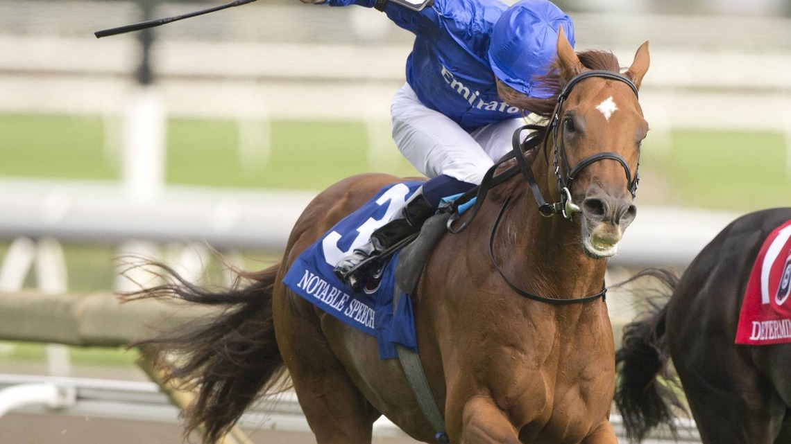 Notable Speech Rolls To Second Straight Woodbine Mile Victory 