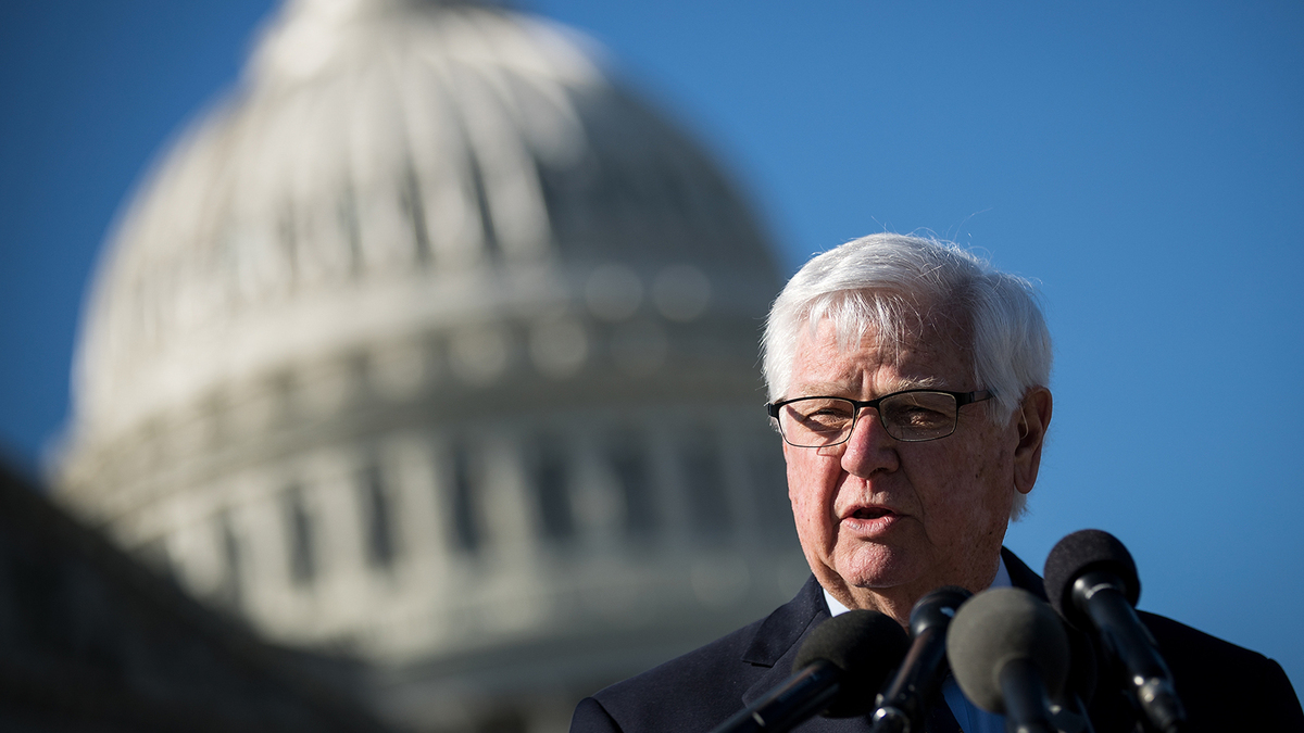 Rep. Harold Rogers, R-Ky., speaks during a news conference to discuss the "Student, Teachers, and Officers Preventing (STOP) School Violence Act of 2018" on Capitol Hill, Feb. 27, 2018, in Washington, D.C. (Drew Angerer/Getty Images/TNS)