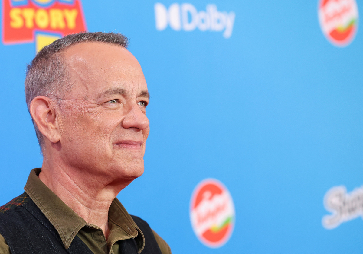 Cast member Tom Hanks attends a premiere for the film Toy Story 5 in Los Angeles, California, U.S., June 9, 2026. REUTERS/Mario Anzuoni
