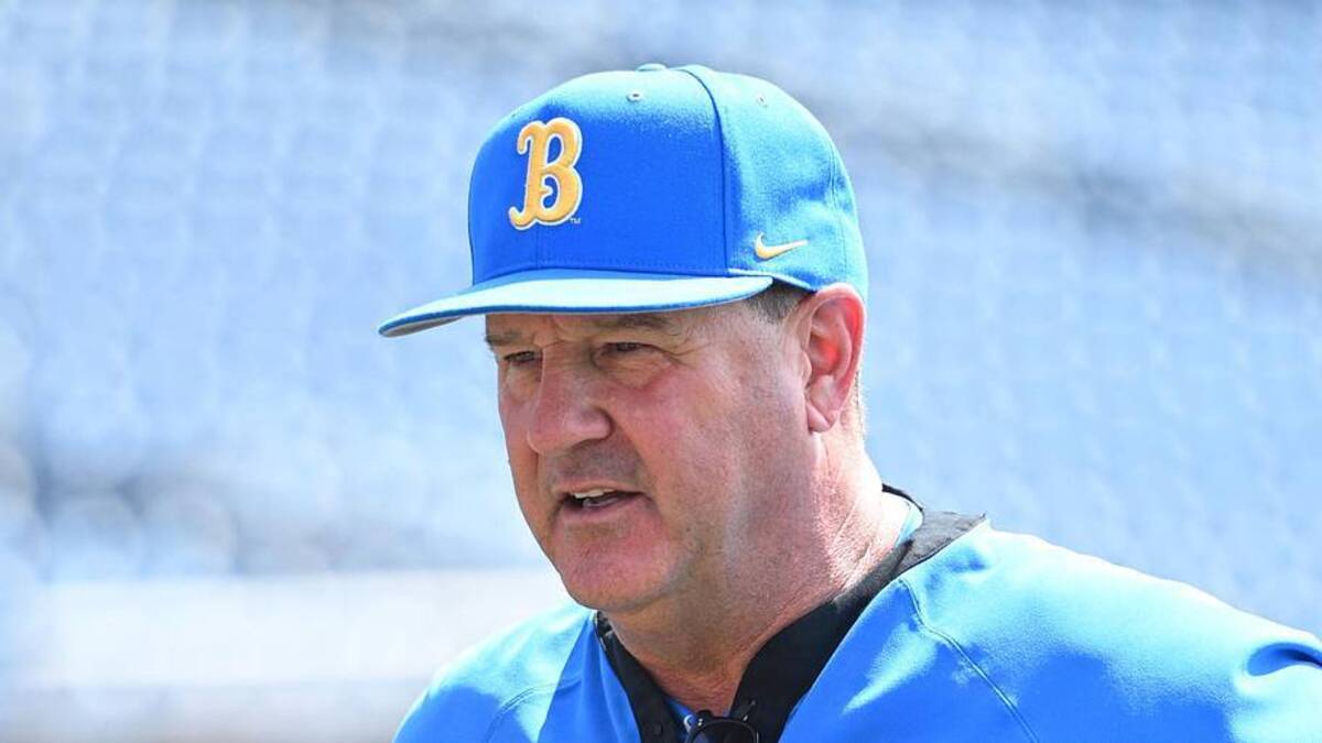  Jun 14, 2025; Omaha, Neb, USA; UCLA Bruins head coach John Savage on the field before the game against the Murray State Races at Charles Schwab Field. Mandatory Credit: Steven Branscombe-Imagn Images | Steven Branscombe-Imagn Images 