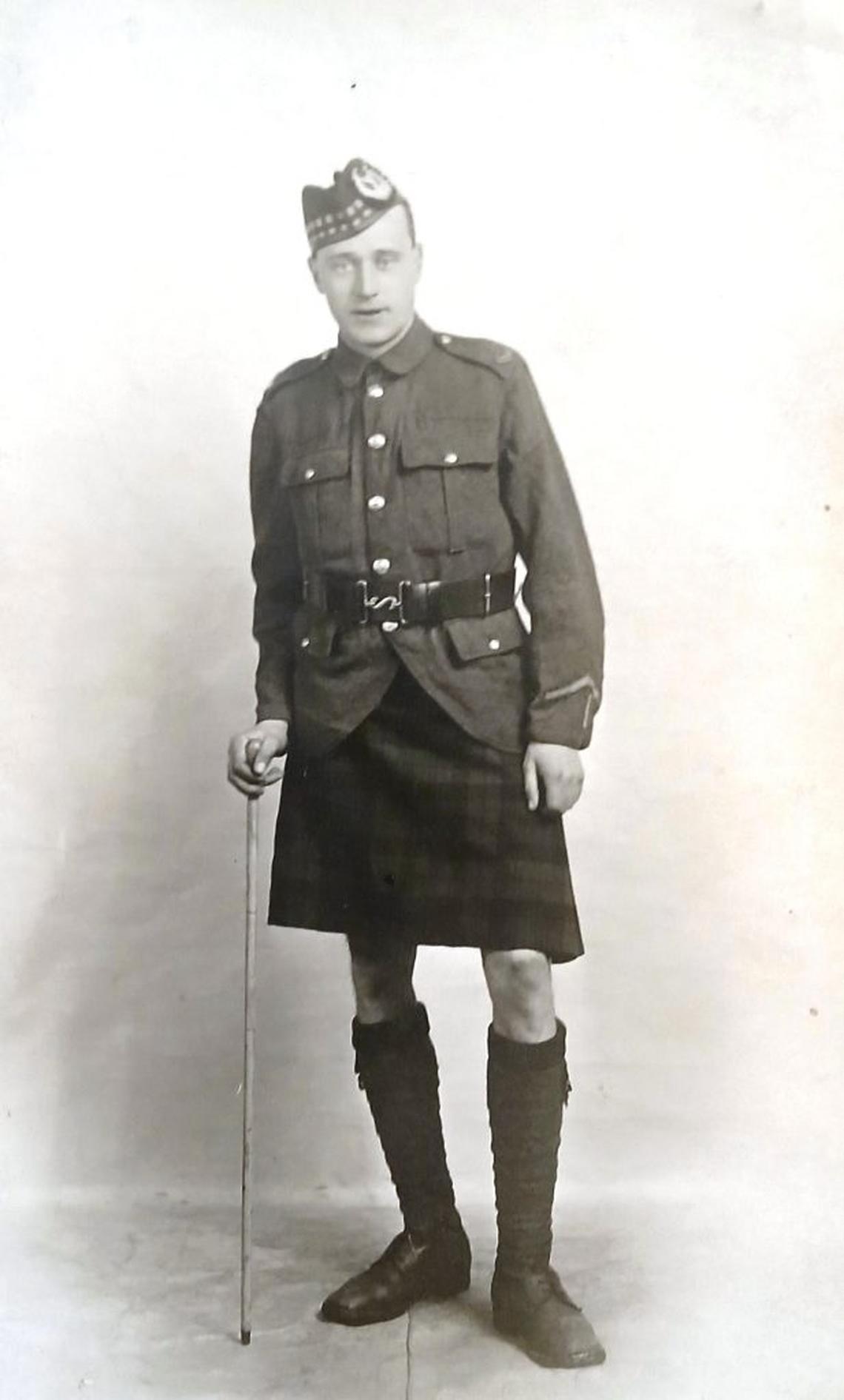  Private Duncan MacFarlane was a survivor of World War I. (Dunscore Heritage Centre via SWNS) 