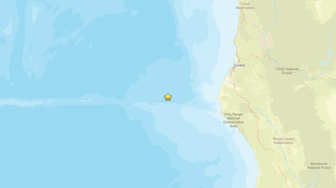 2.9 magnitude earthquake recorded near Petrolia, CA on Aug. 29 