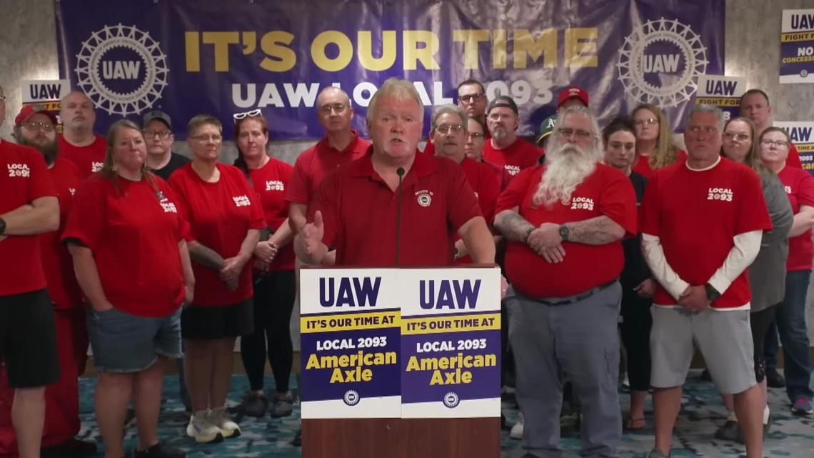 UAW members go on strike at Michigan auto parts plant