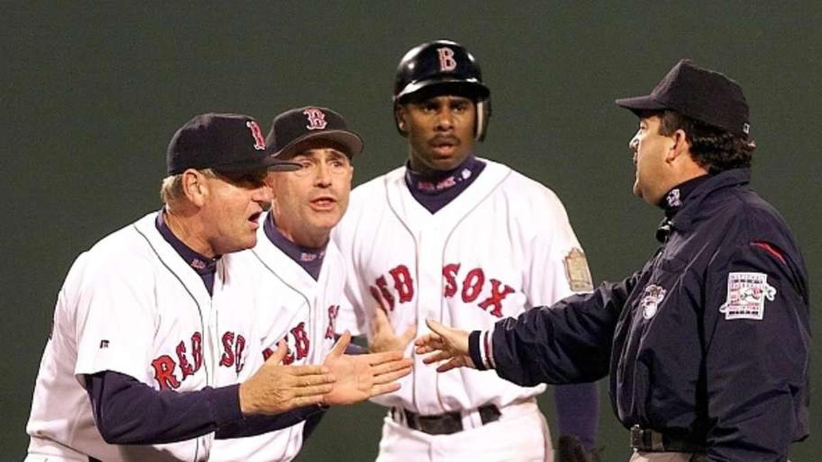  Jimy Williams (far left) spent two separate stints on Cox's coaching staff before becoming a manager. | Jeff Haynes/AFP/Getty Images 