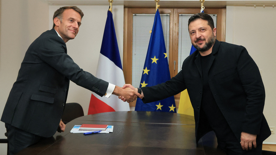Crucial to give Ukraine all means needed to defend population, infrastructure, France's Macron says 