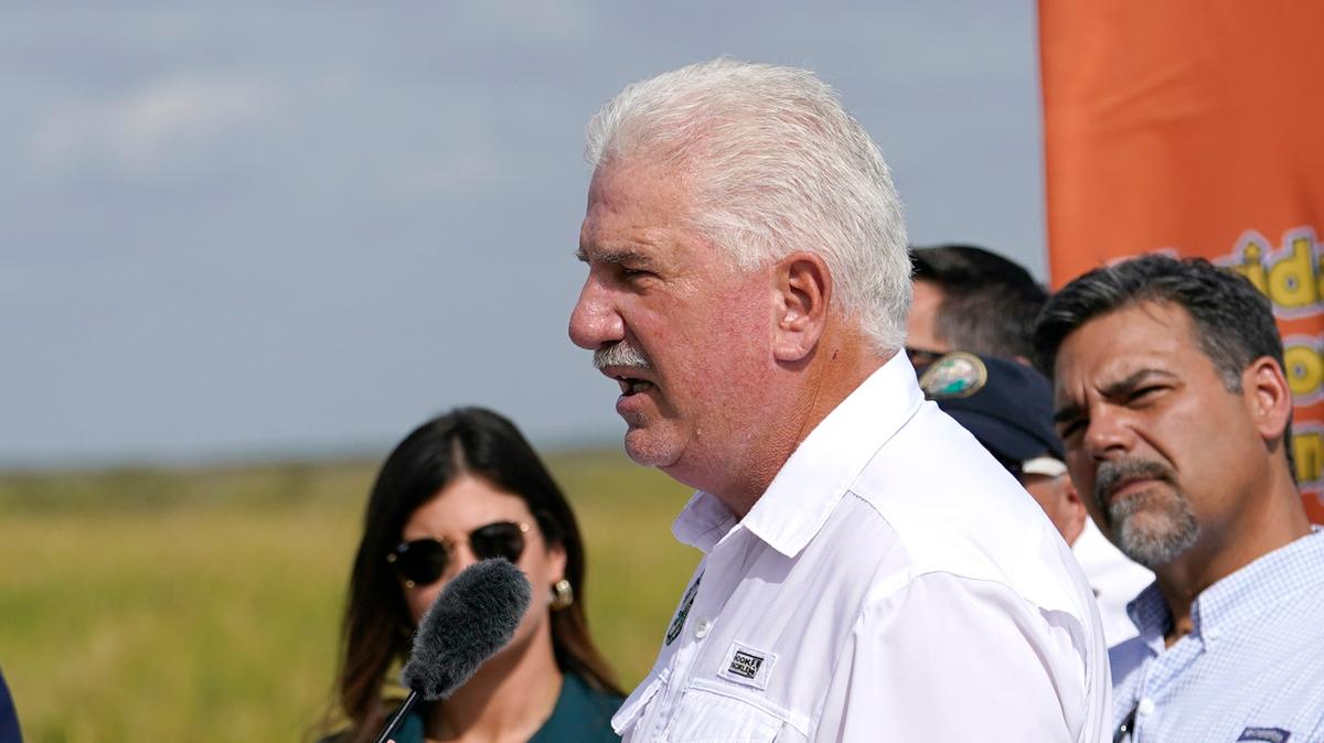 Florida Fish and Wildlife Conservation Commission Chairman Rodney Barreto speaks at a media event that kicked off the 2022 Florida Python Challenge, Thursday, June 16, 2022, in Miami.