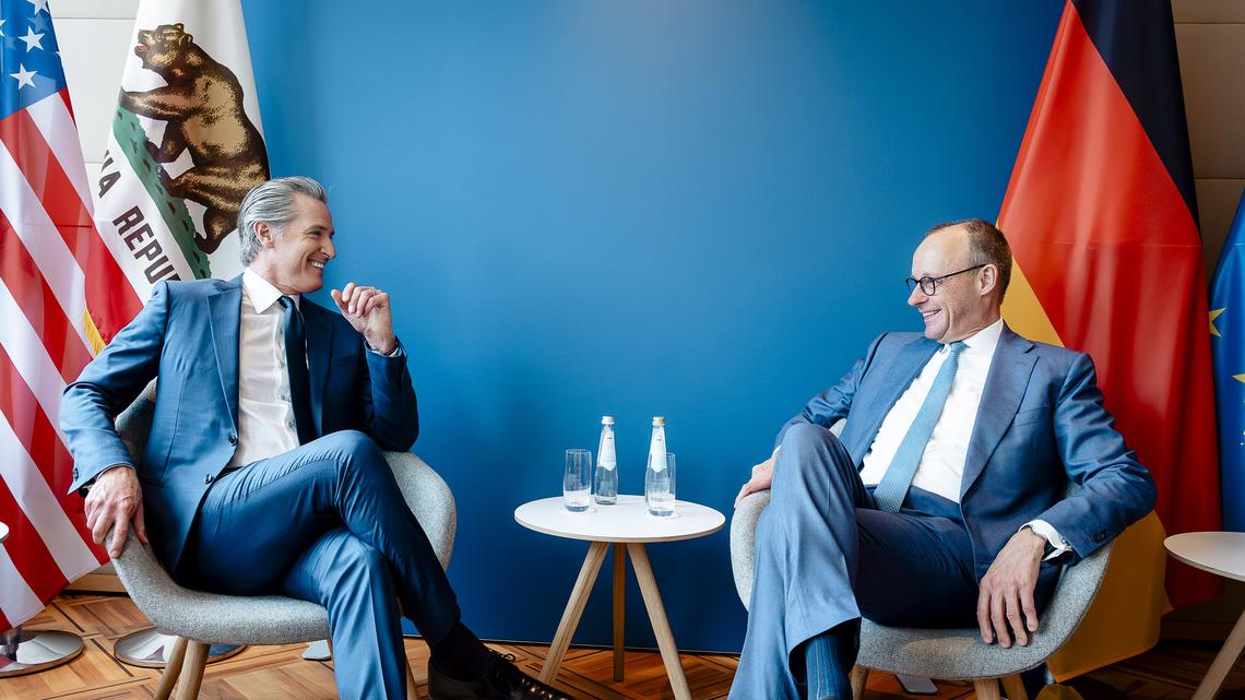 Newsom pleads with US allies in Europe to see Trump as temporary 