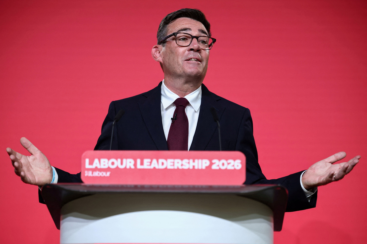 Andy Burnham speaks after being confirmed as the Labour Party's new leader and the country's next Prime Minister, during 'Labour's Special Conference' in London, Britain, July 17, 2026. HENRY NICHOLLS/Pool via REUTERS