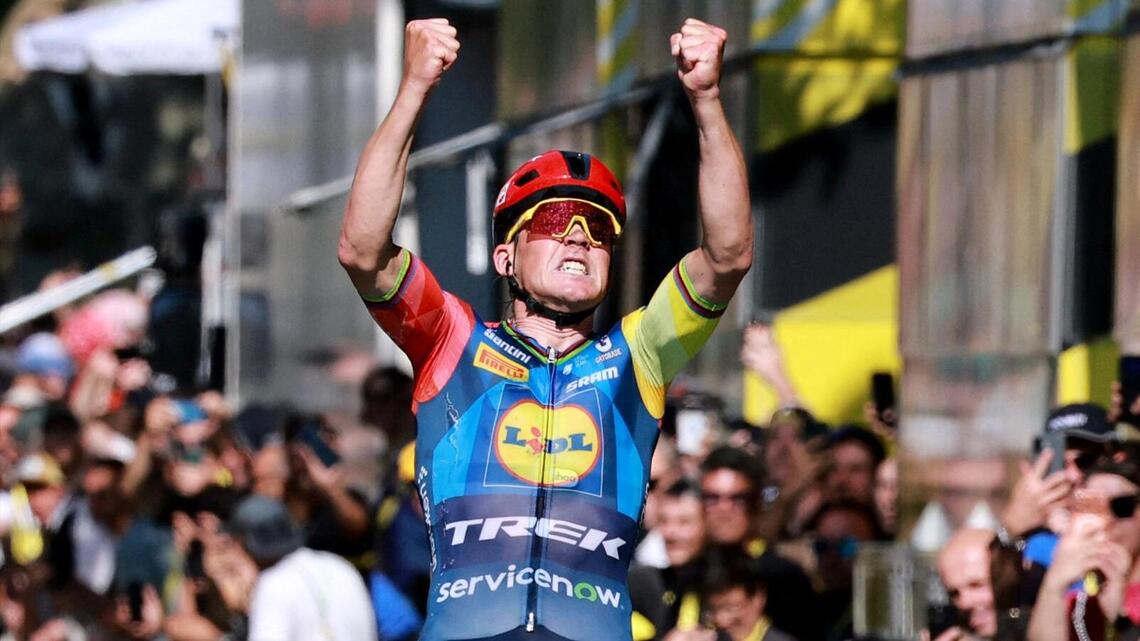 Mads Pedersen, Torstein Traeen shine in Stage 4 at Tour de France