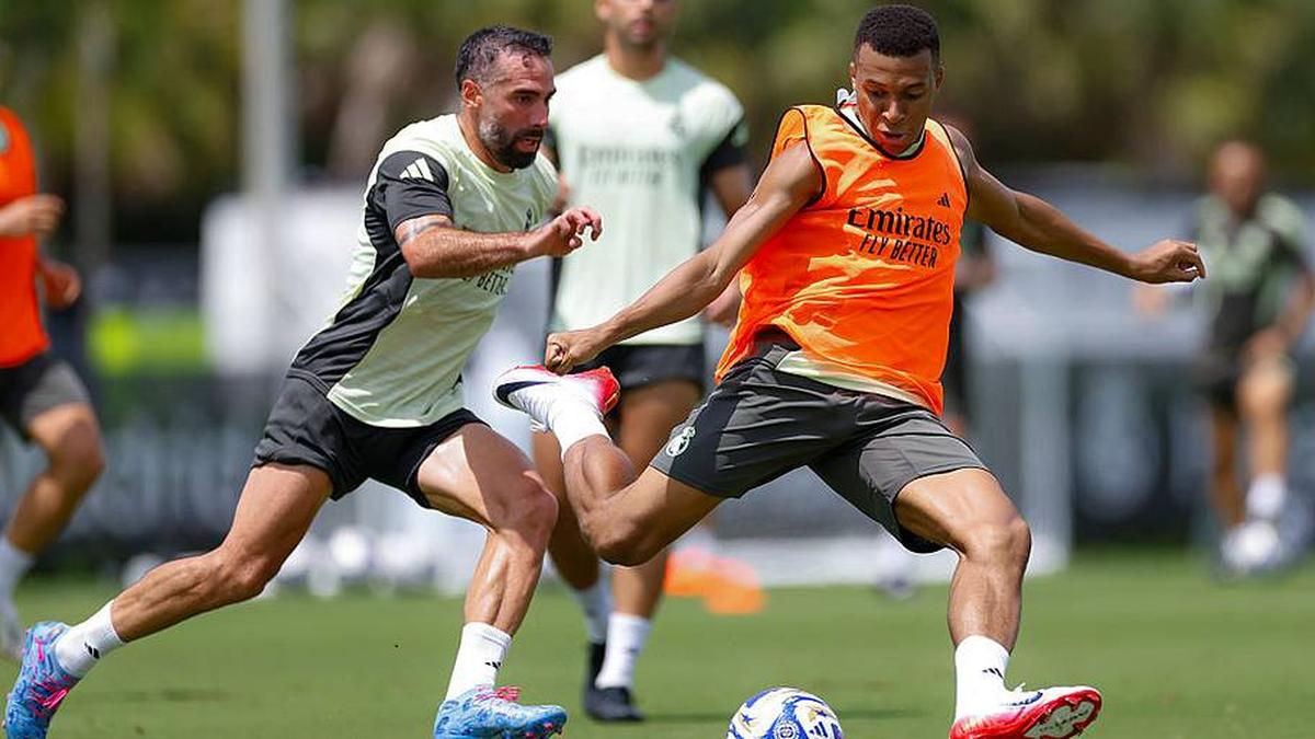  Dani Carvajal (left) and Kylian Mbappé are also in the eye of the storm. | Antonio Villalba/Real Madrid/Getty Images 