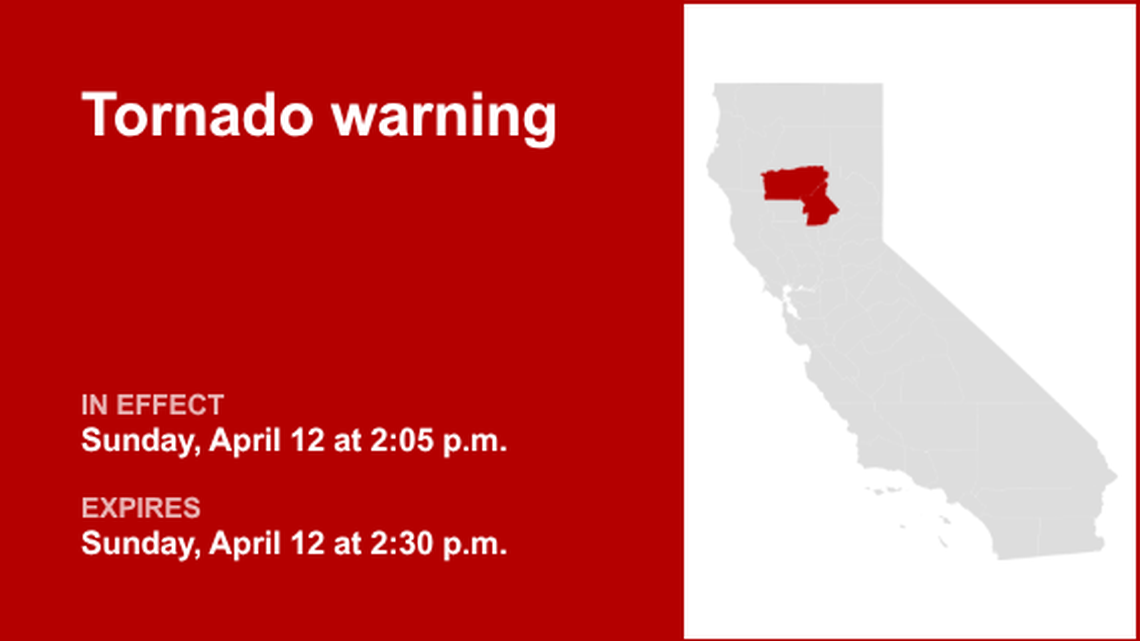 UPDATE: The current tornado warning for Tehama County will be expiring at 2:30 p.m. 