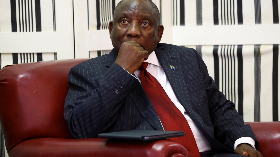 South Africa's president booked off from public engagements over ill health