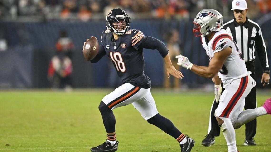 Report: Bears QB Caleb Williams fined over cleats again 
