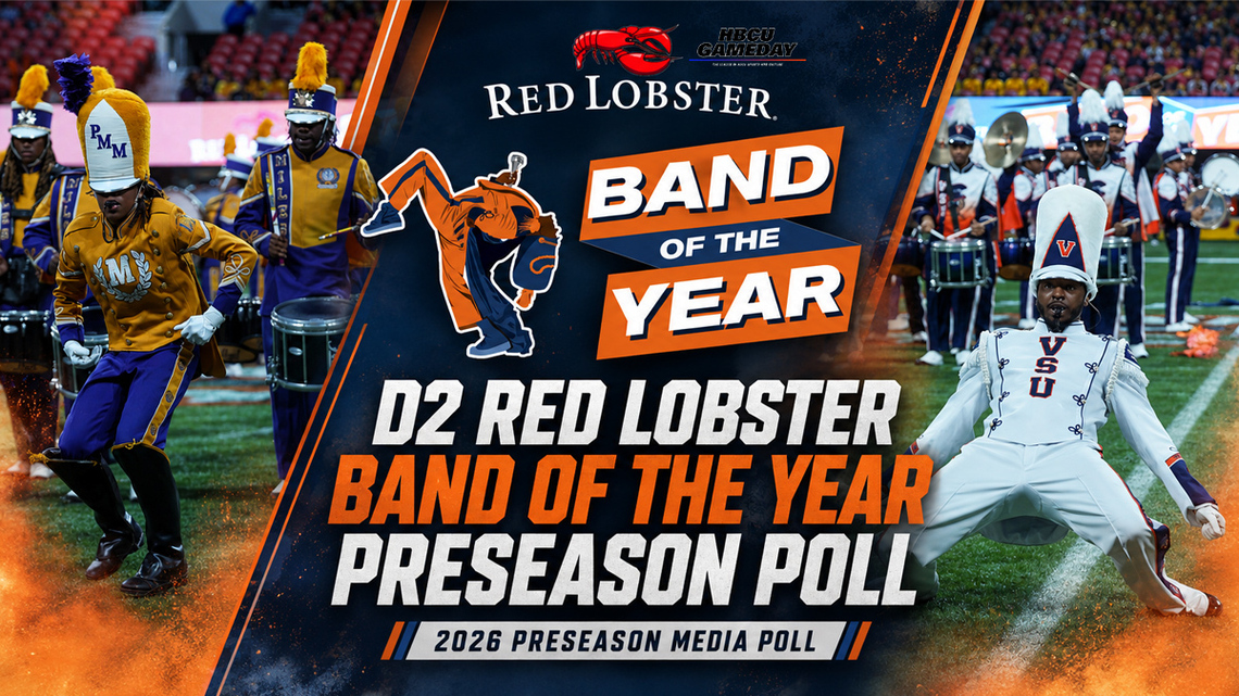 HBCU media poll: Red Lobster Band of The Year (D2) 2026 