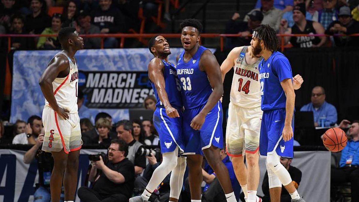  Buffalo blew out Arizona before a pro-Wildcat crowd in Boise, Idaho in 2018-the last time Idaho's largest city hosted the NCAA tournament. | Kyle Terada-Imagn Images 