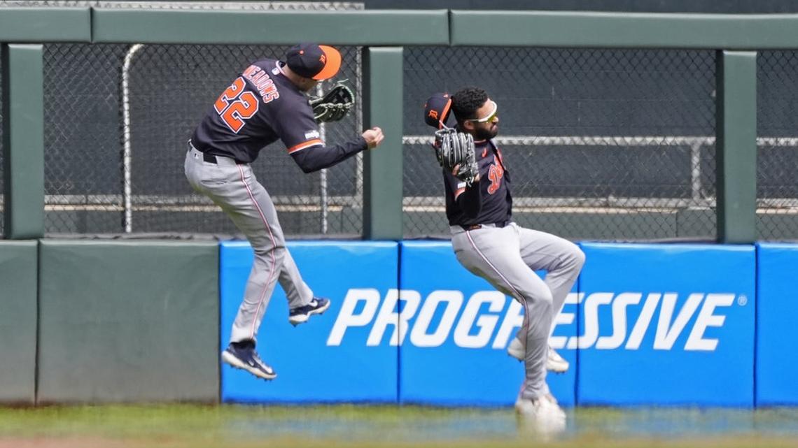 Tigers CF Parker Meadows hospitalized after collision  