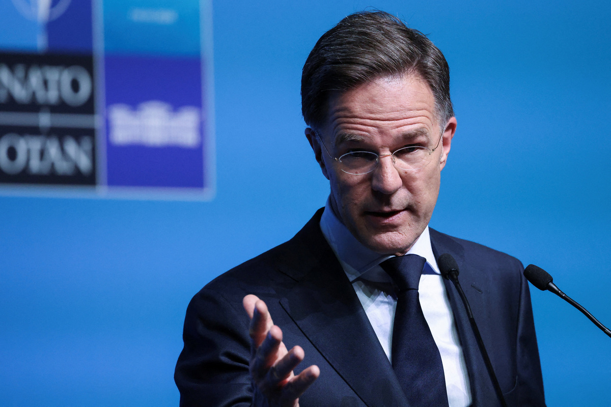 NATO Secretary General Mark Rutte speaks during a press conference ahead of a NATO leaders summit in Ankara, Turkey, July 6, 2026. REUTERS/Stoyan Nenov