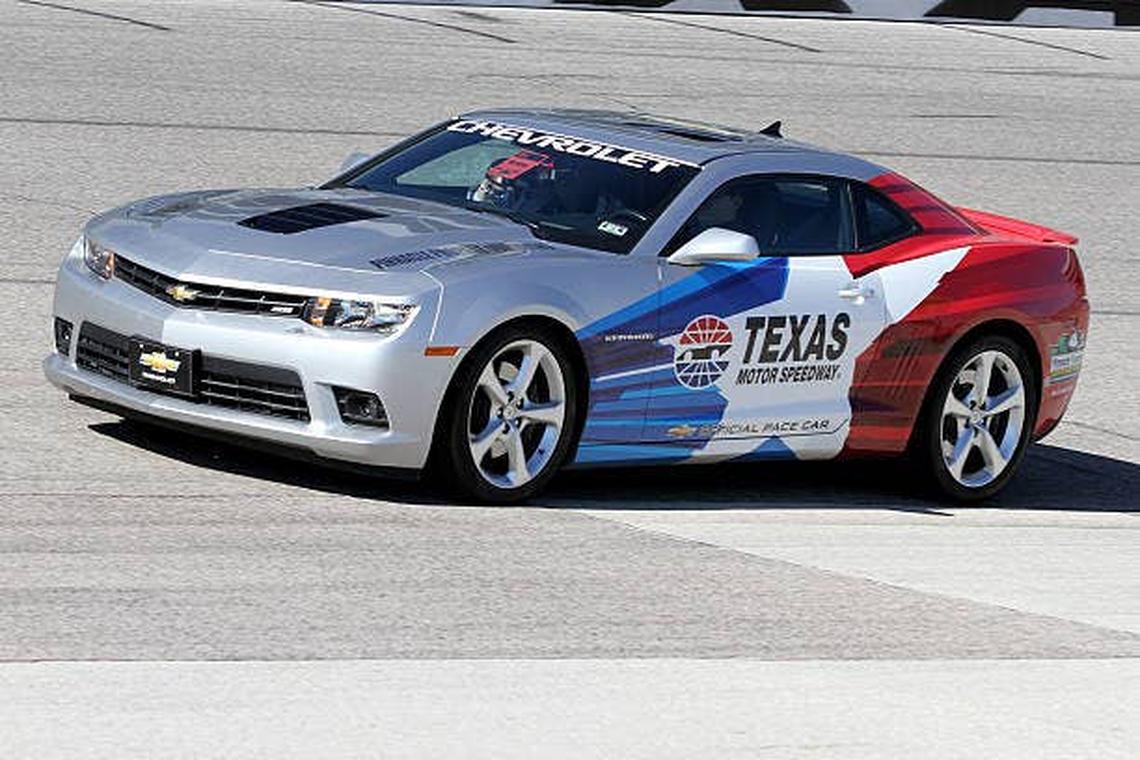  The Texas Motor Speedway pace car before the start of the O'Reilly Auto Parts Challenge 300 at Texas Motor Speedway. (Photo by Malcolm Hope/Icon Sportswire/Corbis/Icon Sportswire via Getty Images) Photo by Malcolm Hope/Icon Sportswire/Corbis/Icon Sportswire via Getty Images