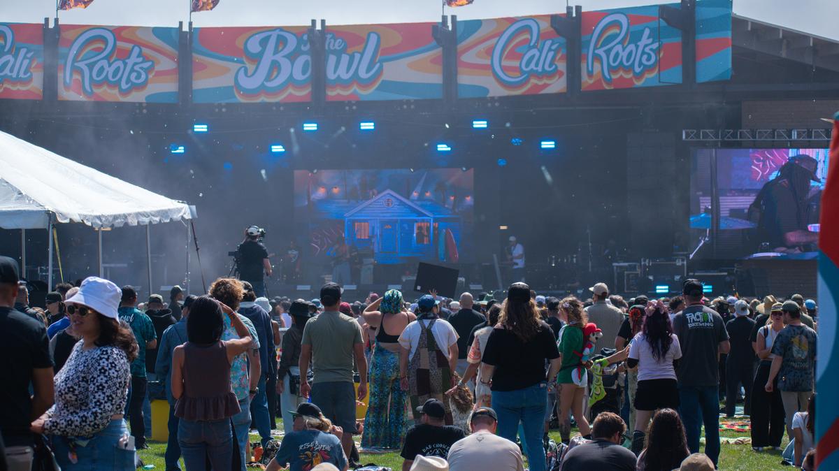 DENM has been a part of the indie music scene for over a decade, working first as a producer. He performed on The Bowl stage on Friday. (David Timonera - Monterey Herald Correspondent)