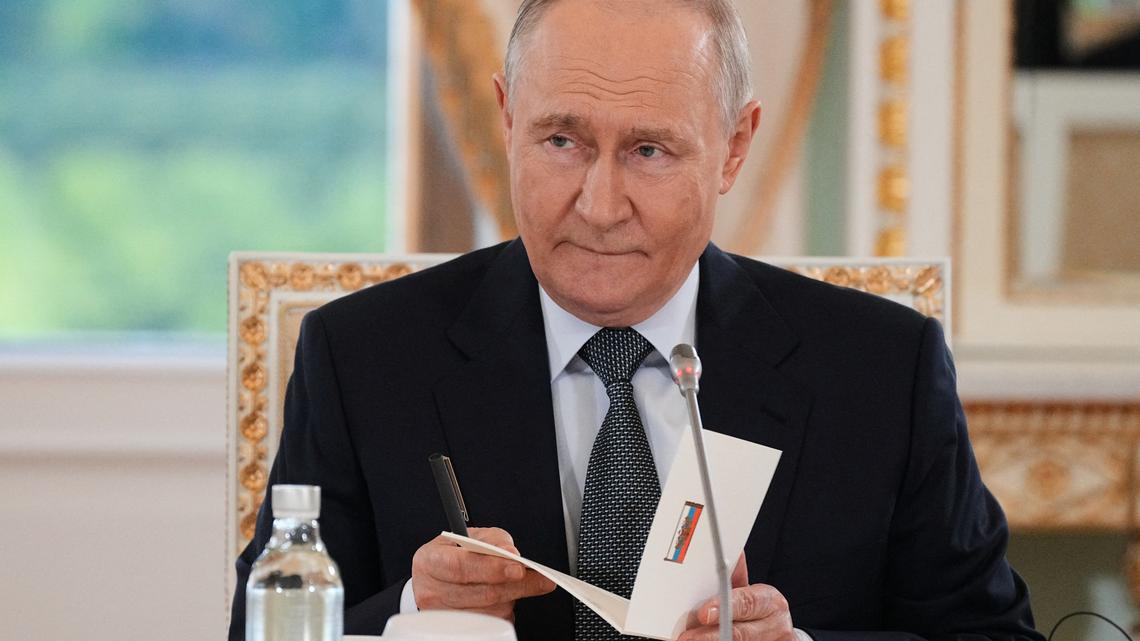 Putin sidesteps a question on whether or not he will stay in power until 2036 