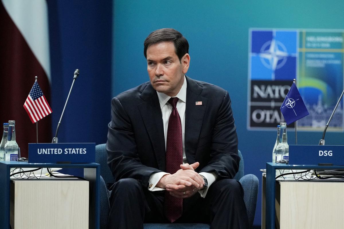 United States Secretary of State Marco Rubio attends a meeting of the North Atlantic Council in NATO foreign ministers format in Helsingborg, Sweden, Friday, May 22, 2026. Julia Demaree Nikhinson/Pool via REUTERS