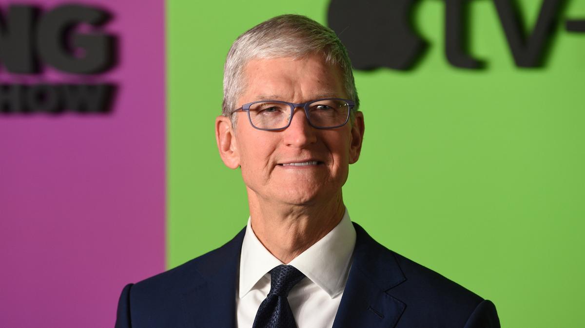 In this Oct. 28, 2019 file photo, Apple CEO Tim Cook attends the world premiere of Apple’s “The Morning Show” at David Geffen Hall in New York. Cook took the witness stand this Friday, May 20, 2021 in a high-stakes courtroom battle challenging the lucrative commissions that the iPhone maker has been raking in from a mobile app store that has become a cornerstone of its $2 trillion empire.