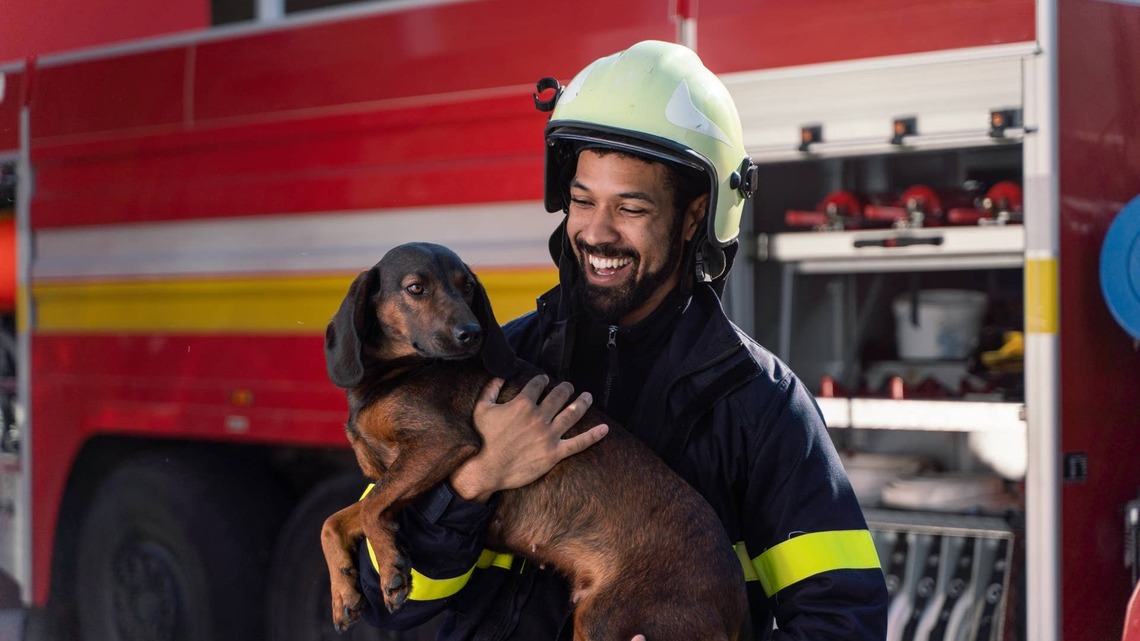 Rescued Dog Receiving Oxygen After House Fire Has Everyone Holding Their Breath 