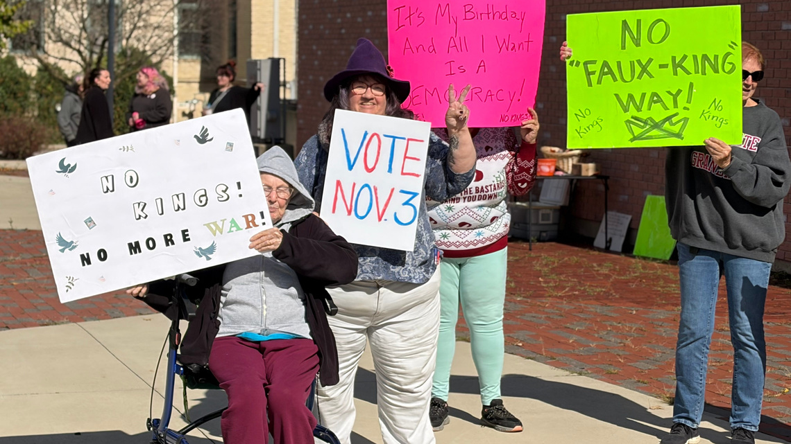 Latest round of No Kings protests draws people to downtown Galion