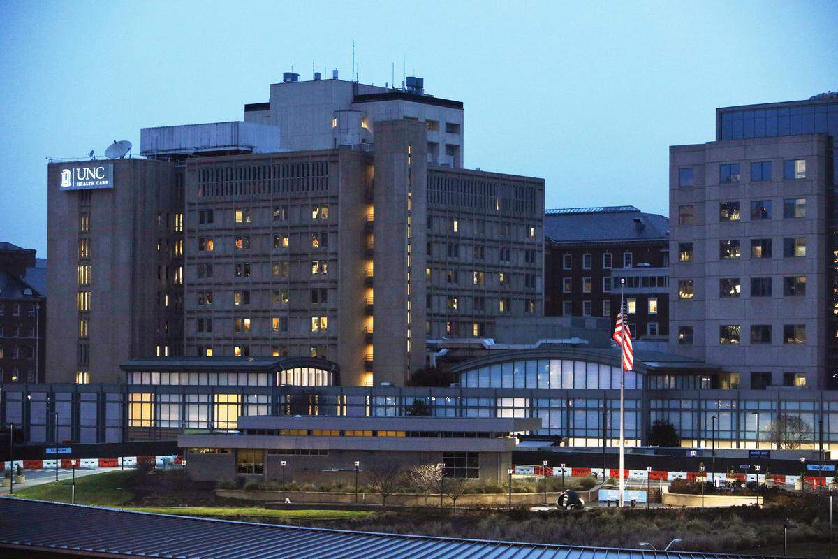 The children’s hospital, right, and other buildings at the University of North Carolina medical center on March 3, 2019. Secret audio recordings provided to The New York Times offer a rare, unfiltered look inside a troubled medical institution, as physicians weighed their ethical obligations to patients while their bosses also worried about harming the surgical program.