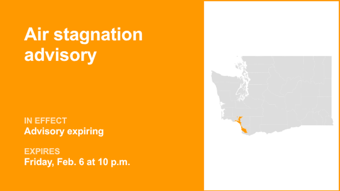 Air stagnation advisory previously issued will expire at 10 p.m. 