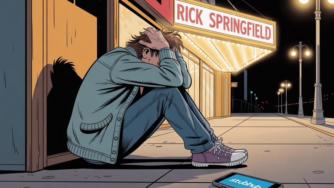 StubHub says the Rick Springfield concert was postponed, but it wasn't. Can I get a refund? 