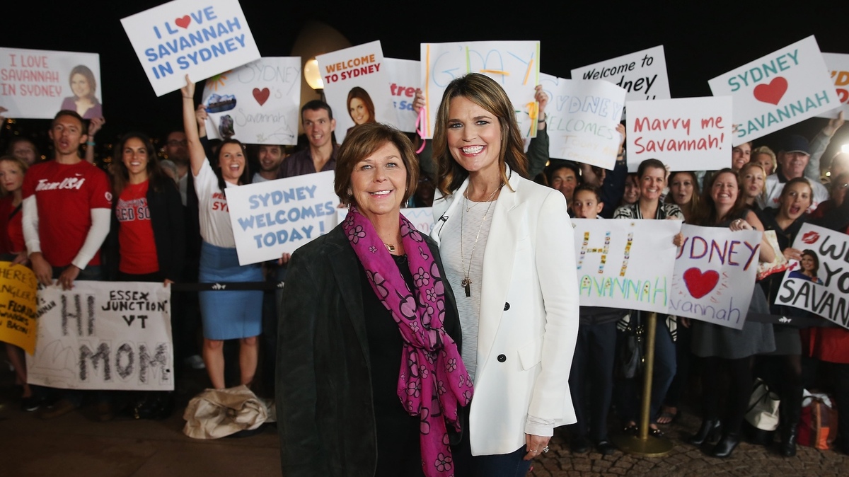 Australian-born presenter, Savannah Guthrie poses for a photo before hosting NBC's "Today Show" live from Australia at Sydney Opera House on May 4, 2015 in Sydney, Australia.