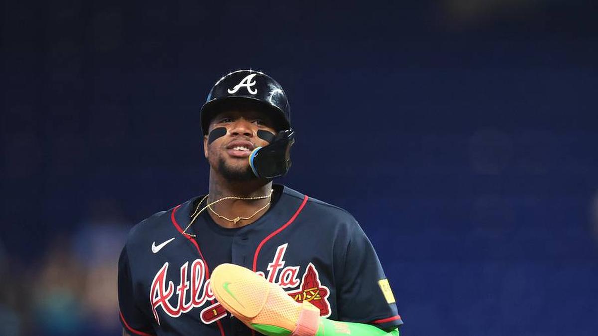  Braves outfielder Ronald Acuna is a five-time All-Star and a former NL MVP. | Sam Navarro-Imagn Images 