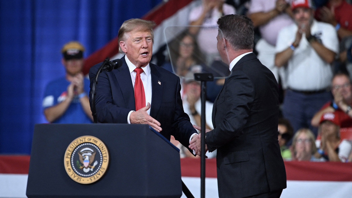 Trump defends tariffs at rally as he touts new US Audi plant