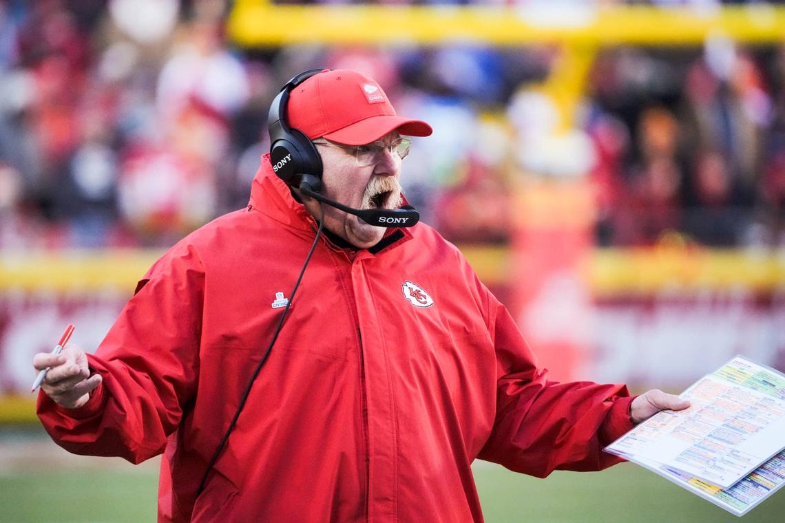  Kansas City Chiefs head coach Andy Reid. Denny Medley-Imagn Images