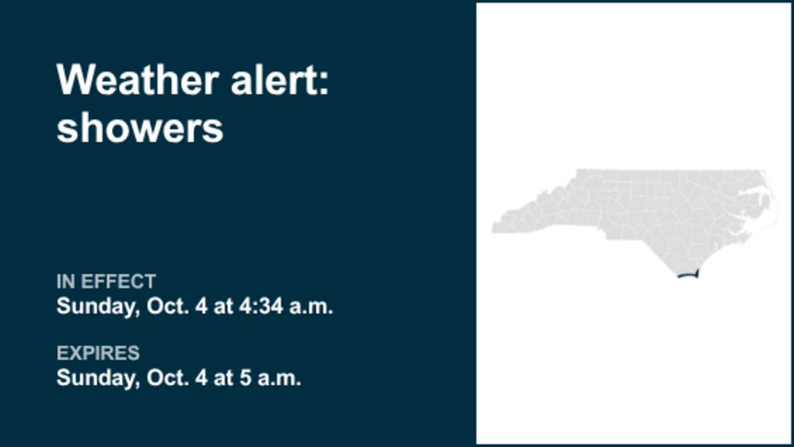 Weather alert in place for Coastal Brunswick early Sunday morning - gusts up to 40 mph 