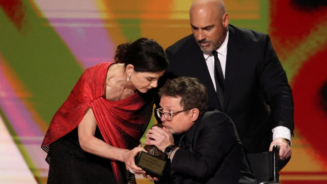 Michael J. Fox honored at Emmys for Parkinson's advocacy 